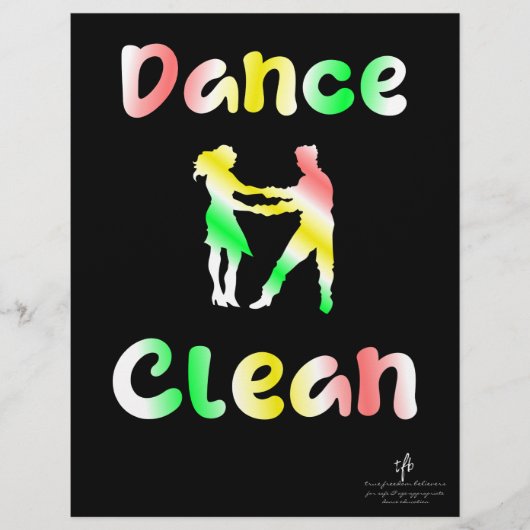 Prospectus 21,6 Cm X 24,94 Cm Danse Nettoyer Parole Lumineuse (Devant)