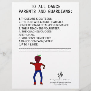 Prospectus 21,6 Cm X 24,94 Cm Danse Parent Rappel Apple Blanc