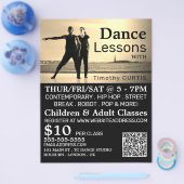 Prospectus 21,6 Cm X 24,94 Cm Danseurs sur scène, publicité pour cours de danse (Simple)