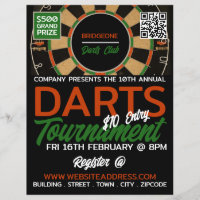 Dartboard Design, Darts Tournament