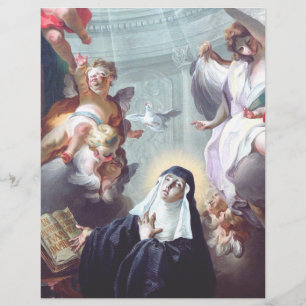 Prospectus 21,6 Cm X 24,94 Cm Décès de Saint Scholastica