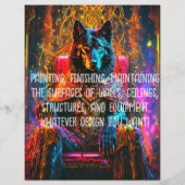 Prospectus 21,6 Cm X 24,94 Cm Déchirure de peintre (Dos)