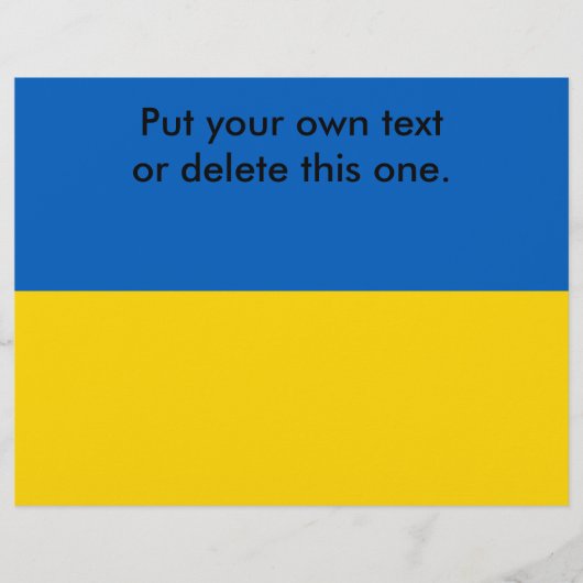 Prospectus 21,6 Cm X 24,94 Cm Dépliant avec drapeau de l'Ukraine (Devant)