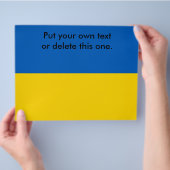 Prospectus 21,6 Cm X 24,94 Cm Dépliant avec drapeau de l'Ukraine (main)