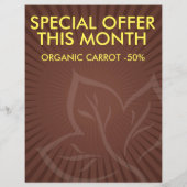 Prospectus 21,6 Cm X 24,94 Cm dépliant marché bio (Dos)