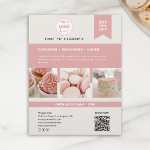 Prospectus 21,6 Cm X 24,94 Cm Dépliant personnalisé pour boulangerie
