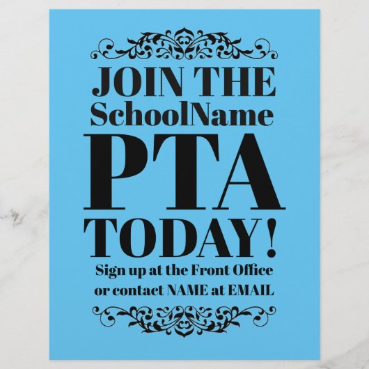 Prospectus 21,6 Cm X 24,94 Cm Dépliant PTA d'Avril (Devant)