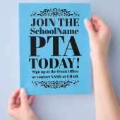 Prospectus 21,6 Cm X 24,94 Cm Dépliant PTA d'Avril (main)