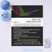 Prospectus 21,6 Cm X 24,94 Cm Design d'art graphique, graphiste publicité (Simple)