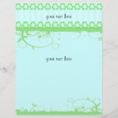 Prospectus 21,6 Cm X 24,94 Cm Design funky bleu et vert (Dos)