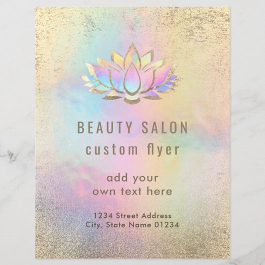 Prospectus 21,6 Cm X 24,94 Cm design pastel lotus logo design (Devant)