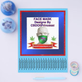 Prospectus 21,6 Cm X 24,94 Cm Designs Face Mask Par CBDOilPrincess! Flyer! (Simple)