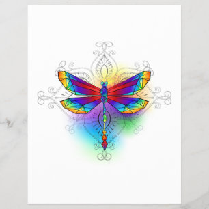 Prospectus 21,6 Cm X 24,94 Cm Dragonfly en arc-en-ciel