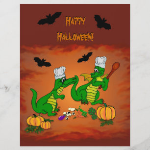 Prospectus 21,6 Cm X 24,94 Cm Dragons - Joyeux Halloween ! Aujourd'hui je vais c
