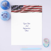 Prospectus 21,6 Cm X 24,94 Cm Drapeau américain (Simple)