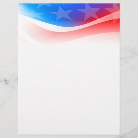 Prospectus 21,6 Cm X 24,94 Cm Drapeau américain (Devant)