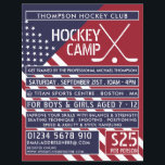 Prospectus 21,6 Cm X 24,94 Cm Drapeau Américain, Hockey Camp Annonce<br><div class="desc">Drapeau Américain,  Dépliants Publicitaires De Camp De Hockey Par Le Magasin Carte de visite.</div>