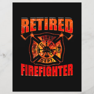 Prospectus 21,6 Cm X 24,94 Cm Drapeau américain pompier Red Line US Firefighter