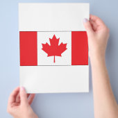 Prospectus 21,6 Cm X 24,94 Cm Drapeau du Canada (main)