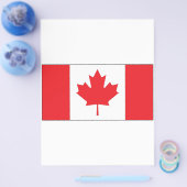 Prospectus 21,6 Cm X 24,94 Cm Drapeau du Canada (Simple)