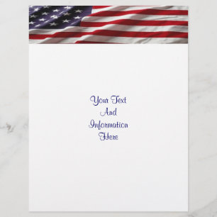 Prospectus 21,6 Cm X 24,94 Cm Drapeau USA à hisser