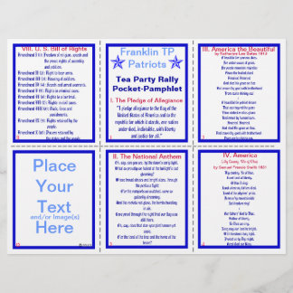 Prospectus 21,6 Cm X 24,94 Cm E-VIII** Brochure sur le rallye patriotique (perso