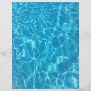 Prospectus 21,6 Cm X 24,94 Cm Eau de piscine bleu ciel cristallin