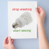 Prospectus 21,6 Cm X 24,94 Cm Économisez de l'énergie (main)