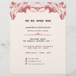 Prospectus 21,6 Cm X 24,94 Cm Elégant prospectus couleur rouge et noire