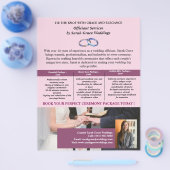 Prospectus 21,6 Cm X 24,94 Cm Elégant prospectus officiel de mariage (Simple)