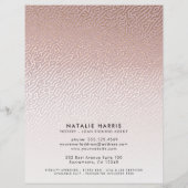 Prospectus 21,6 Cm X 24,94 Cm Élégant Rose Gold Notaire Loan Agent (Dos)
