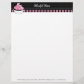 Prospectus 21,6 Cm X 24,94 Cm Élégante boulangerie Cupcake Nom (Dos)