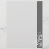 Prospectus 21,6 Cm X 24,94 Cm Elégante Flûte blanche rétro Gris foncé (Dos)