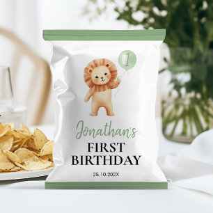 Prospectus 21,6 Cm X 24,94 Cm Emballage de sac de chips pour anniversaire de Lio