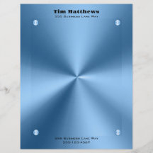 En-tête simple bleu minimaliste moderne