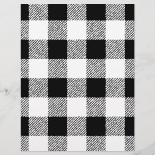 Prospectus 21,6 Cm X 24,94 Cm en vichy vérifier le motif noir et blanc (Devant)