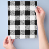 Prospectus 21,6 Cm X 24,94 Cm en vichy vérifier le motif noir et blanc (main)