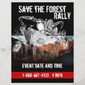 Prospectus 21,6 Cm X 24,94 Cm Enregistrer le prospectus forestier (Dos)