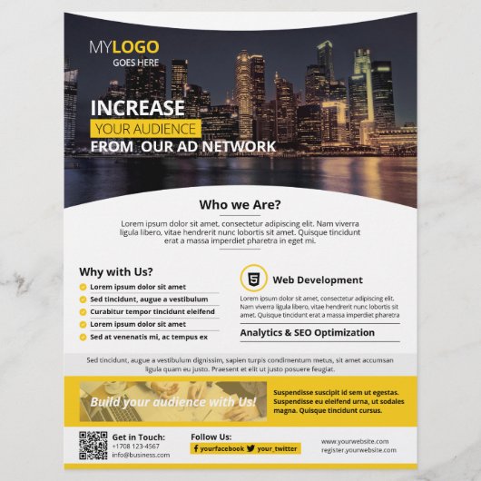 Prospectus 21,6 Cm X 24,94 Cm Entreprise (Modèle) (Devant)