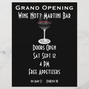 Prospectus 21,6 Cm X 24,94 Cm Événement personnalisable pour la grande ouverture