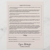 Prospectus 21,6 Cm X 24,94 Cm Extensions Eyelash Exonération de responsabilité R (Dos)