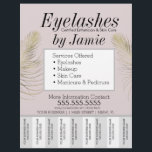 Prospectus 21,6 Cm X 24,94 Cm Eyelash Service Pink Gold Business Tear Off<br><div class="desc">Flyers modernes pour Salon</div>