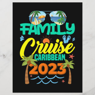 Prospectus 21,6 Cm X 24,94 Cm Family Cruise Caribbean 2023 Summer Vacation