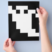 Prospectus 21,6 Cm X 24,94 Cm Fantôme à 8 bits pour pixels (main)