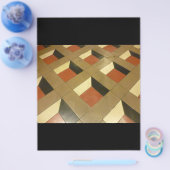 Prospectus 21,6 Cm X 24,94 Cm Fantôme optique floor tiles (Simple)