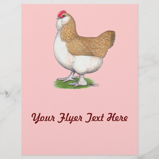 Prospectus 21,6 Cm X 24,94 Cm Faverolle Hen (Devant)