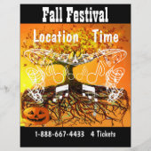 Prospectus 21,6 Cm X 24,94 Cm Festival d'automne Halloween Événement ou automne (Dos)