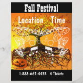 Prospectus 21,6 Cm X 24,94 Cm Festival d'automne Halloween Événement ou automne  (Dos)