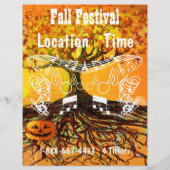 Prospectus 21,6 Cm X 24,94 Cm Festival d'automne Halloween Événement ou automne  (Dos)
