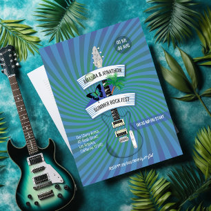 Prospectus 21,6 Cm X 24,94 Cm Festival de rock d'été Mariage